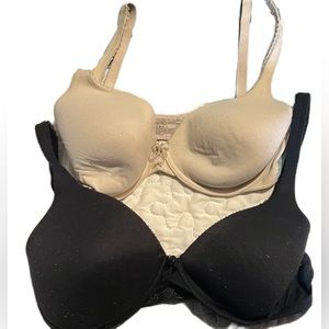 • Victoria’s Secret Bra Bundle Lined Perfect Coverage Nude Black
